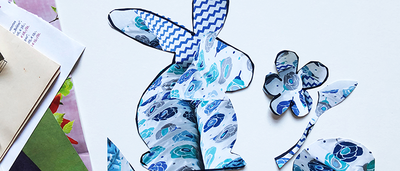 Osterdeko am Fenster