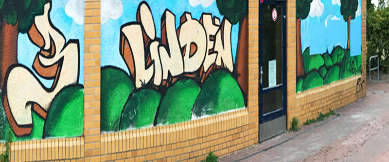Schulbezogene Sozialarbeit an der Dreilinden-Grundschule, Berlin Zehlendorf, Graffiti